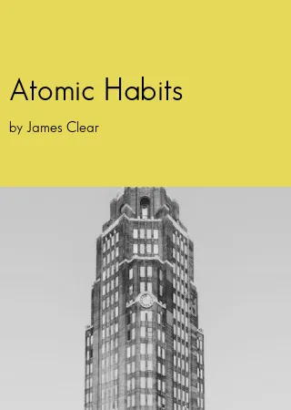 Atomic Habits pdf by James Clearpdf Book free download
