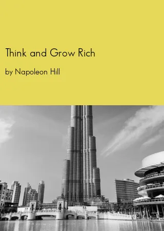 Think and Grow Rich pdf by Napoleon Hillpdf Book free download